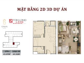 Bán căn 1pn+1 làm thành 2pn galia hn hướng đông nam chiết khấu 19%gtch ký hđmb trực tiếp cđt