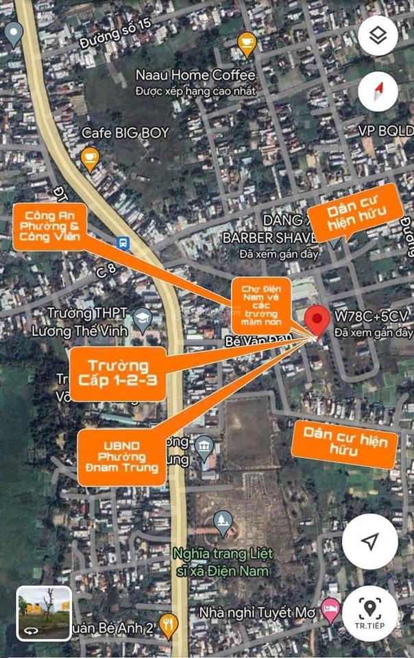 Chính chủ chào bán lô đất khu phố chợ điện nam trung giá cực mềm