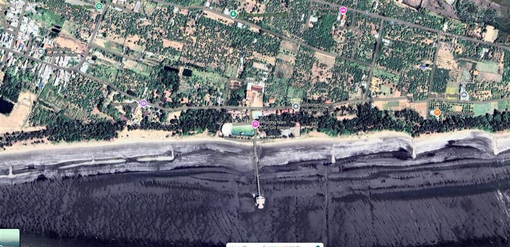 Bán đất mt dinh ông phước cần giờ, dt 9.243,6m2, 4726m2 thổ, ngay resort phương nam, 277 tỷ .