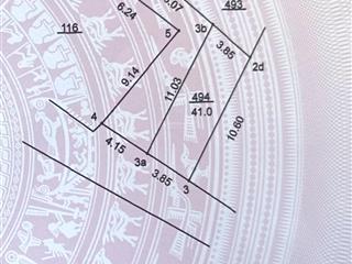 Bán lô góc diện tích 41m2 full thổ cư đường oto tải thông.