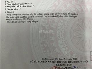 Bán mảnh đất đẹp, điểm x5, thôn đông tây, xã vân nội, huyện đông anh, tp hà nội. dt 69,6 m2