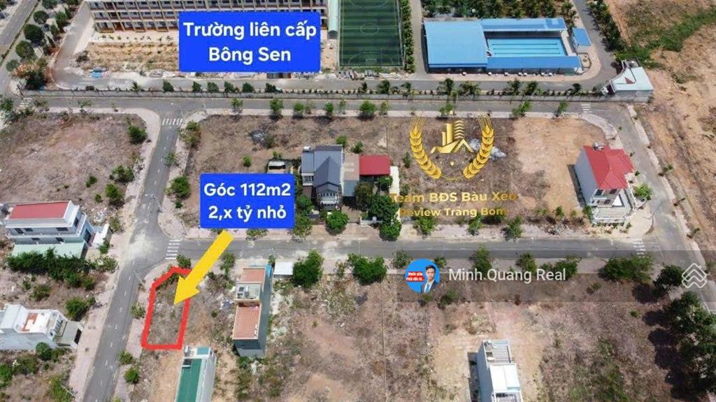 Siêu phẩm góc 112m2, sát ngô quyền và trường bông sen, ngay cổng sân golf, nhỉnh 2 tỷ chút