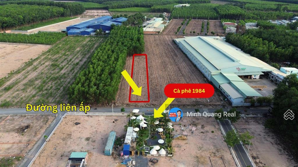 Bán gấp 20x100m, 300m2 thổ, phủ hồng, ngã 3 giang điền, chỉ 7,8 tỷ còn thương lượng