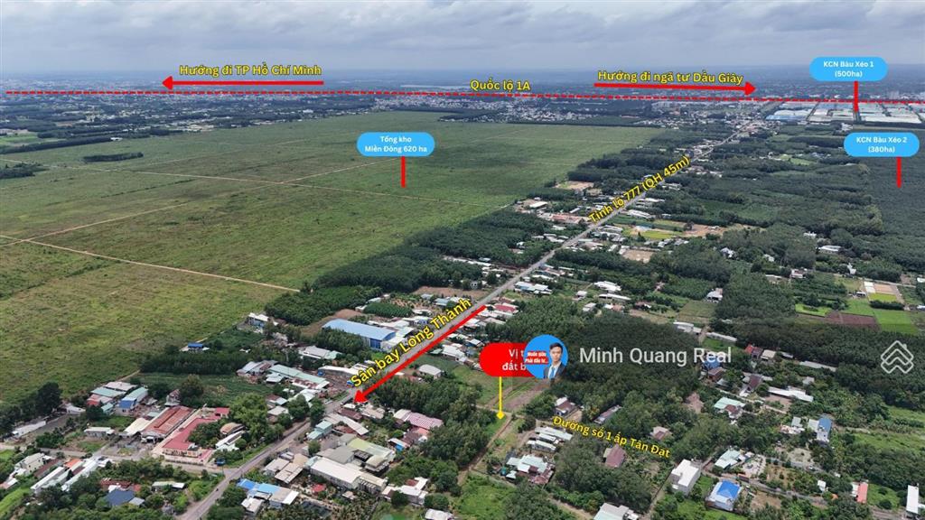 Chủ cần bán 2 lô thổ cư gần kcn bàu xéo, sát đt 777 và liền kề tổng kho 620ha, chỉ 6xx tr/nền