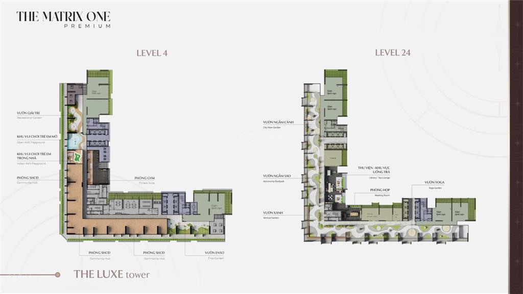 Căn hộ vip skyvilla penthouse president tại toà the luxe dự án the matrix one lê quang đạo mễ trì