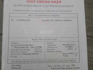 Cho thuê 5300 m2 mặt tiền lũy bán bích, tân phú, tiện kinh doanh đa ngành nghề
