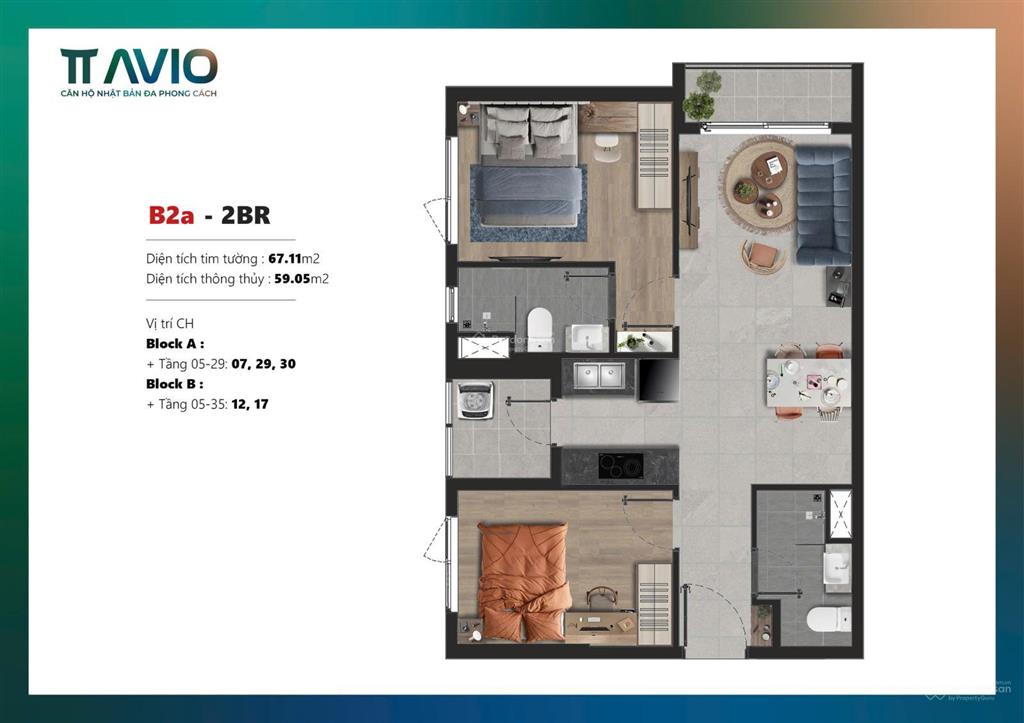 Suất nội bộ căn 2pn trực tiếp chủ đầu tư, chiết khấu 3%, 50 triệu trừ vào giá bán