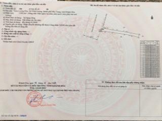 Bán lô đất mặt tiền đẹp tại quốc lộ 1a, xã vĩnh lương, nha trang, khánh hoà