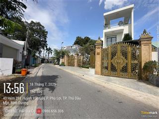 Bán 909m2 đất xây biệt thự, mặt tiền hẻm 288 đường huỳnh văn luỹ  phường phú lợi