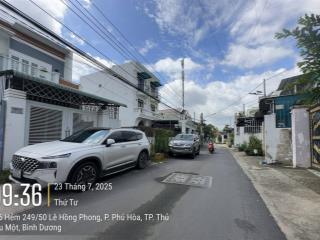 Đất phú hoà  dt 5x20 (70m2 thổ cư), đường nhựa 5m, hẻm 385 đường lê hồng phong