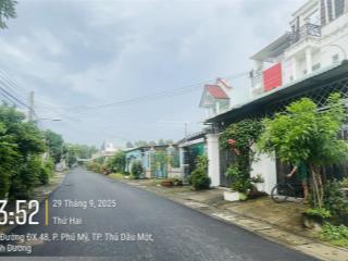 Mặt tiền đường dx 048  phú mỹ  diện tích 12x22m  cách đường huỳnh văn luỹ 50m