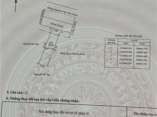 Bán đất mặt tiền đường nguyễn văn trỗi  hiệp thành  diện tích 5 x 22m (thổ cư 60m2)