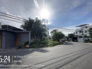 Lô góc mặt tiền đường dx 043  phú mỹ  diện tích ngang 9m (thổ cư 150m2)