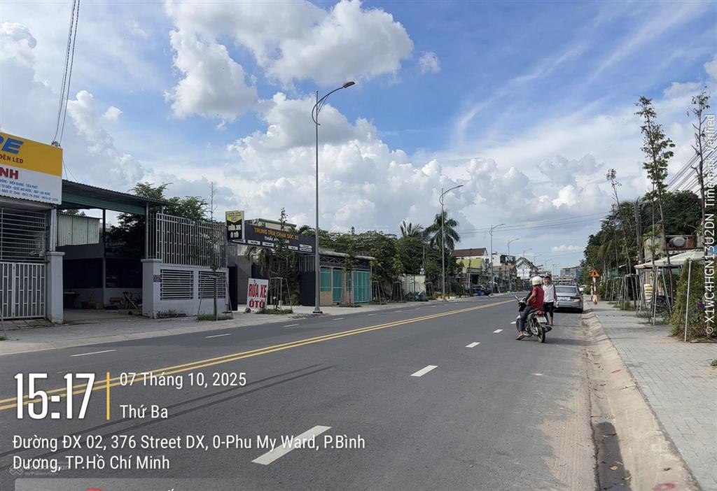 Đất mặt tiền dx 002 phú mỹ  diện tích 5 x 44m (90m2 thổ cư)