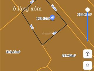 Cần bán gấp đất ngõ 999 bát khối  113m²| phía trong đê mt 12.3m | gần bãi ô tô | giá tốt