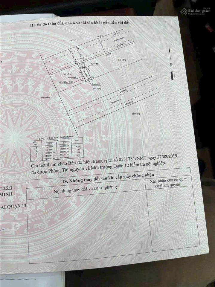Bán đất vườn lài, an phú đông, quận 12, tp.hcm, 4,4 tỷ, 55,6m2 xây nhà cực đẹp đường 12m vỉa hè