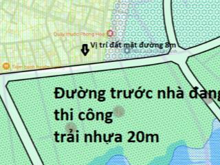 Bán đất xã quang tiến đường rộng 20m đang trải nhựa