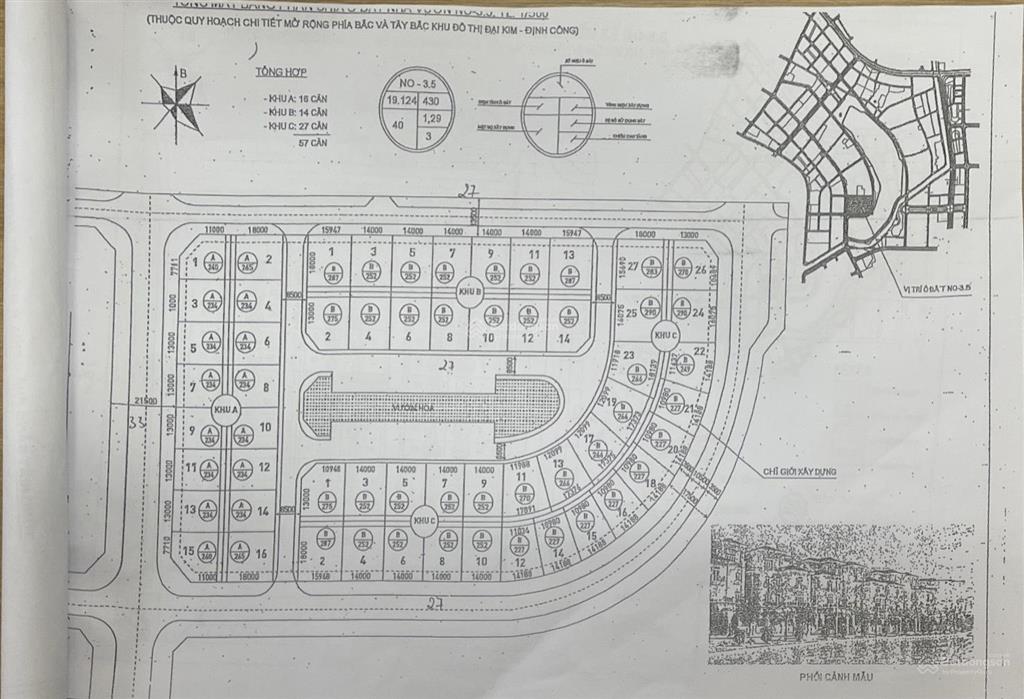 Cập nhật bảng giá dự án đại kim định công mở rộng, hàng hiếm giá 7x triệu/m2