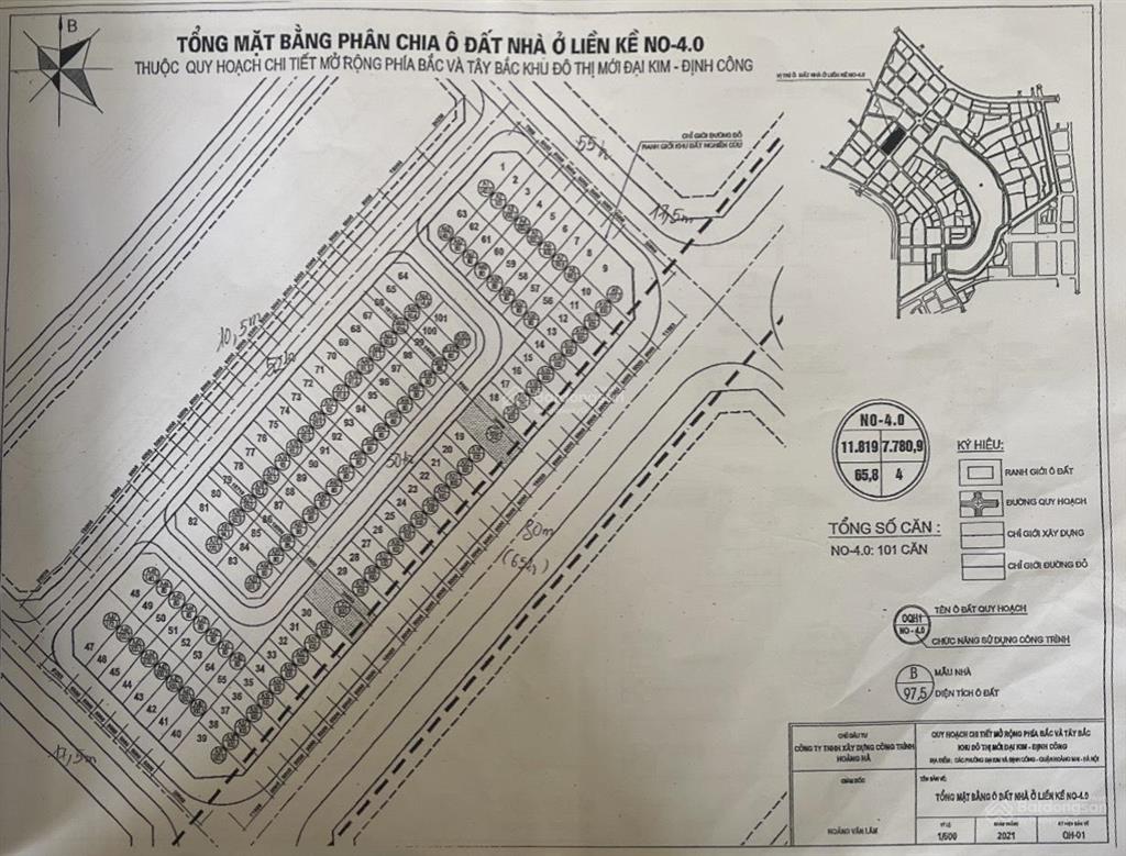 Cập nhật bảng giá dự án đại kim định công mở rộng, hàng hiếm giá 7x triệu/m2
