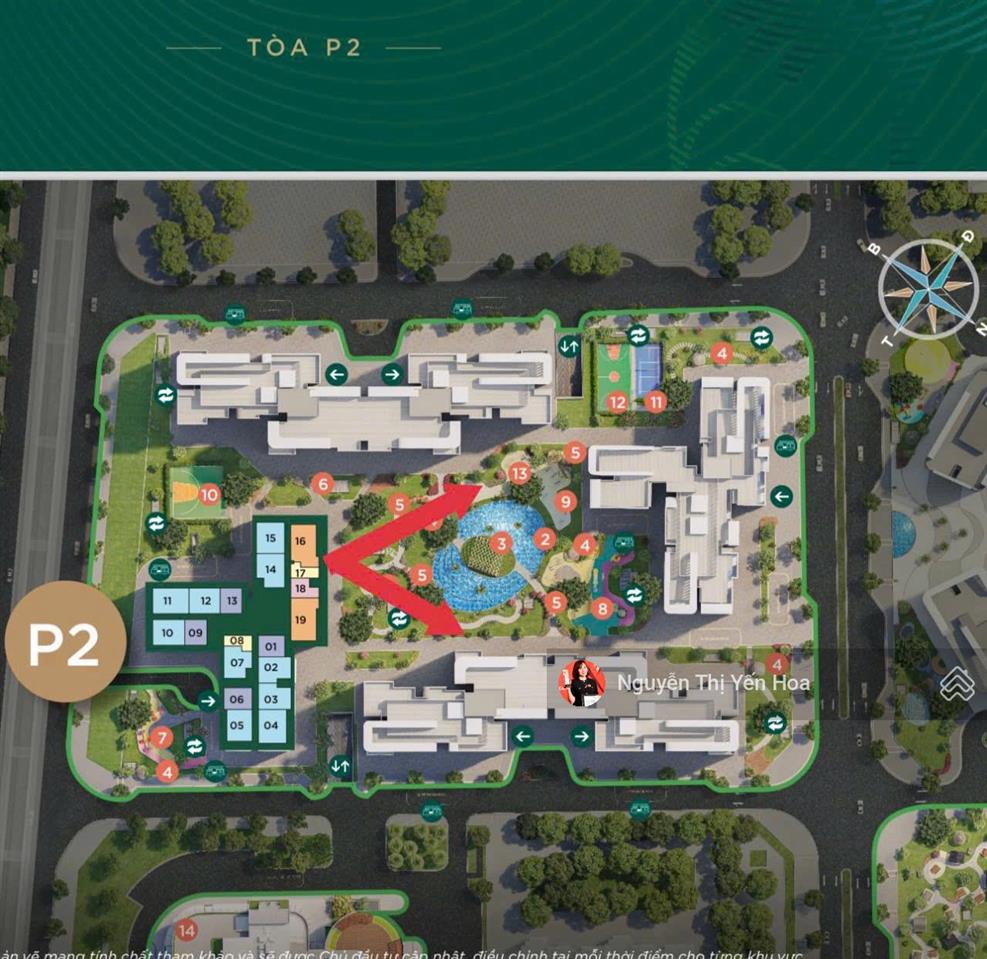 Nổi bật bán căn studio tòa p2 pavilion view nội khu và sân chơi siêu đẹp, rõ ràng ảnh thực
