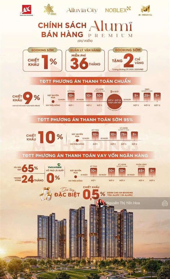 Quỹ căn ngoại giao tầng đẹp trực tiếp cđt ck 12%++, full quà tặng, giá dự kiến từ 2tỷ  0986 784 ***