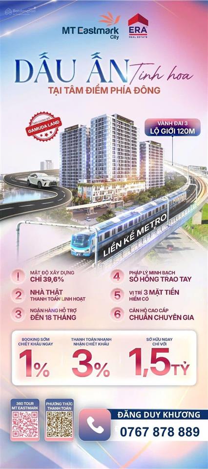 Mt eastmark city q.9 giá bán từng loại căn hộ & shophouse | quy hoạch hưởng lợi metro  vành đai 3