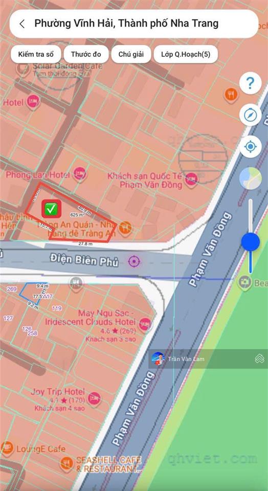 Đất xây nhà hàng khách sạn view trực diện bãi tắm biển dòng tiền 100 tr/tháng