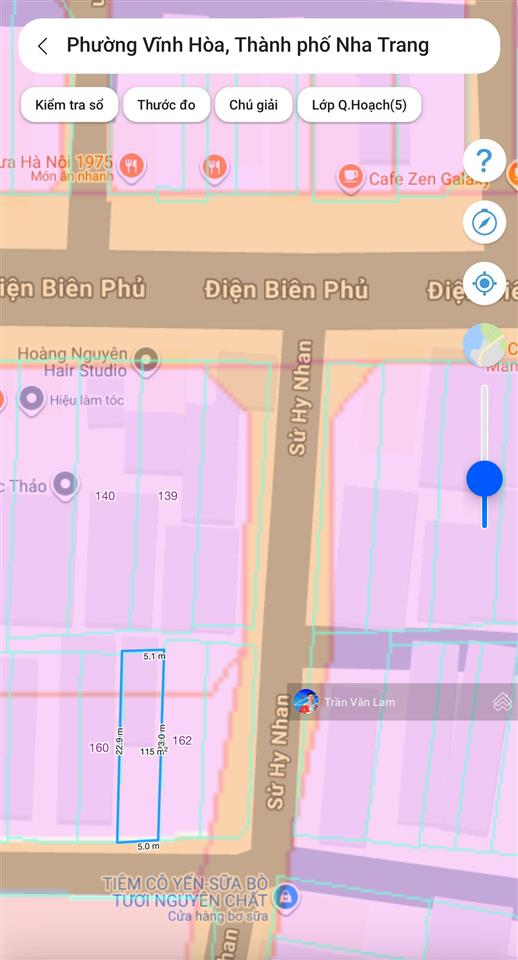 Bán lô đất hướng nam mặt tiền đường sử hy nhan, sát điện biên phủ vị trí đẹp, giá tốt