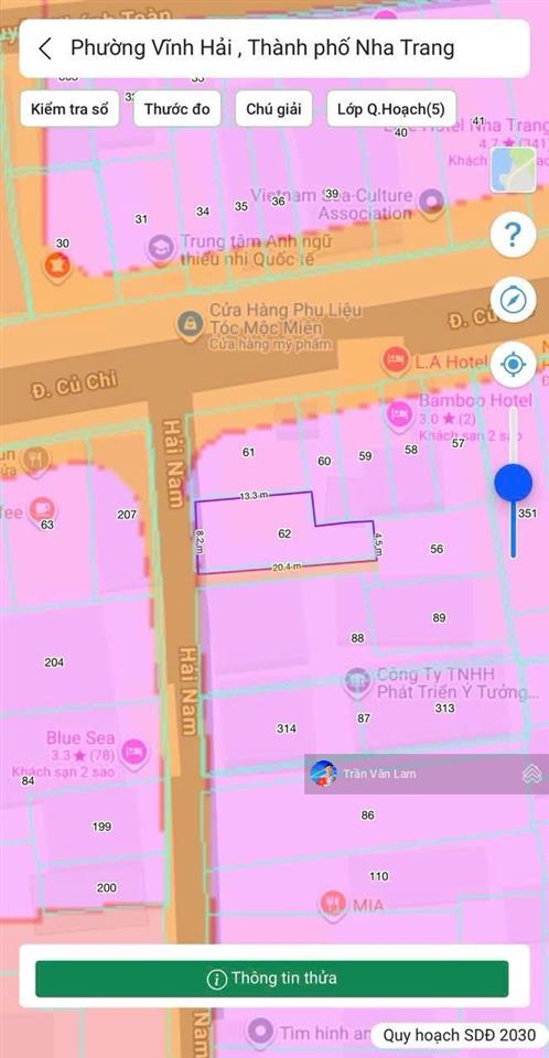 Bán đất 2 mặt đường sát củ chi (vĩnh hải cũ) bắc nha trang