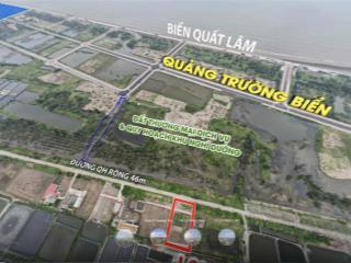 Lô đất biển quất lâm 135m2 mặt hành lang quy hoạch 40m, mặt hướng biển, gần quảng trường nhỉnh 2 tỷ