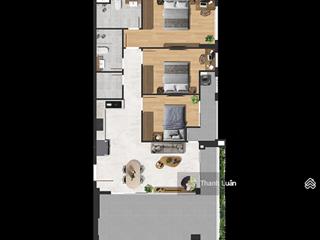 Chính chủ bán căn góc 3pn2wc 109m2 tặng sân vườn 24m2 giá gốc cđt tặng 5 chỉ vàng happy one sora