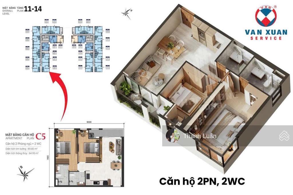 Chính chủ cần ra hàng căn 75m2 góc view tây nam về lm81 tại happy one sora