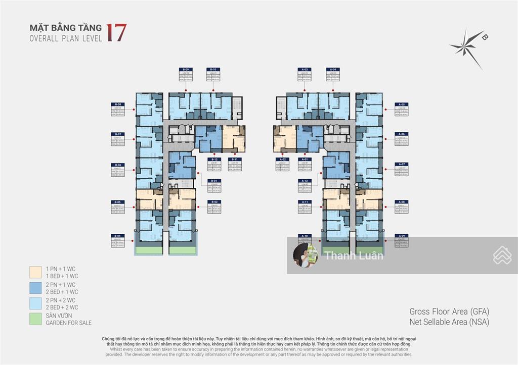 Chính chủ cần ra căn 59m2 2pn1wc hướng đông nam tầng 8 giá 2.9 tỷ tại happy one sora