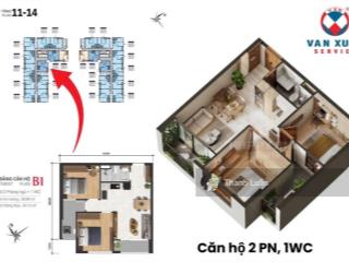 Chính chủ cần ra căn 59m2 2pn1wc hướng đông nam tầng 8 giá 2.9 tỷ tại happy one sora