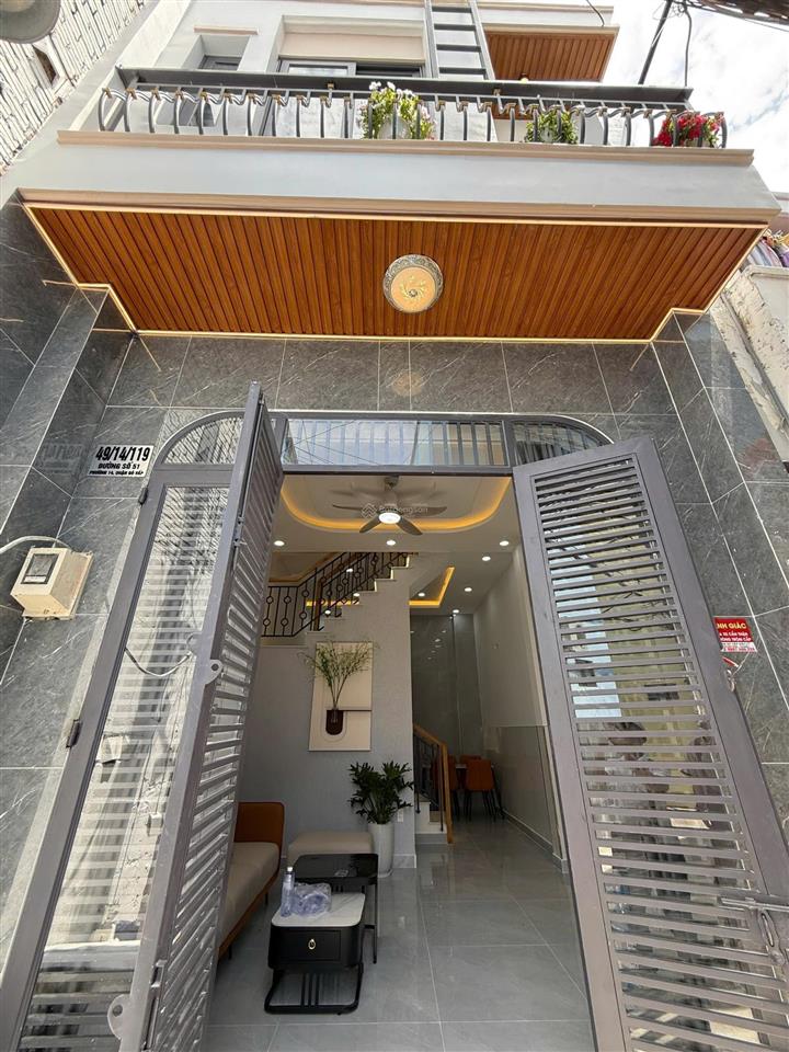 Nhà rẻ ngang rộng  trần cao  mới tặng nội thất  hẻm thoáng đường số 51  phạm văn chiêu 3,850tỷ