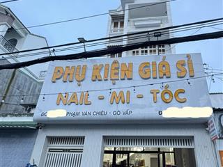 Vị trí kinh doanh kết hợp ở  đường xe tải thông  ngang 5m  đúc cứng 4 lầu  đường phạm văn chiêu