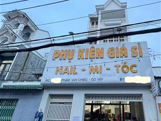 Vị trí giao thương  đường ô tô thông  ngang 5m  đúc cứng 4 tầng lầu đường phạm văn chiêu