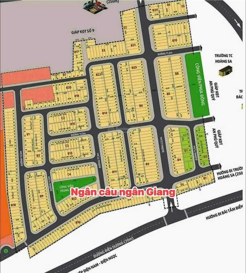 115m2 đường 23m kdt ngân câu ngân giang  điện ngọc