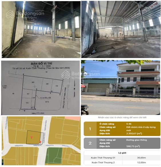 Cần bán kho nhà xưởng cách chợ xuân thới thượng 1km. 0913 773 *** (nhi)