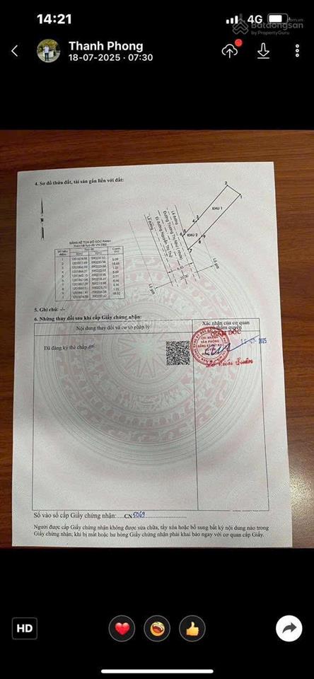 Bán đất 5x22m mặt tiền trương thị như, giá 4tỷ5