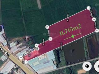 Bán gấp 11,715m2 giá 5tr/1m2 đất mặt tiền 823 đức hoà long an