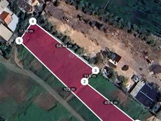 Bán gấp 1950m đất mặt tiền kênh t1 xã bà điểm hóc môn giá 8,5tr/1m