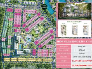 Bán căn shopvilla song lập giá tốt nhất sky retreat 171 m2 giá chỉ 12,7 tỷ 0937 832 ***