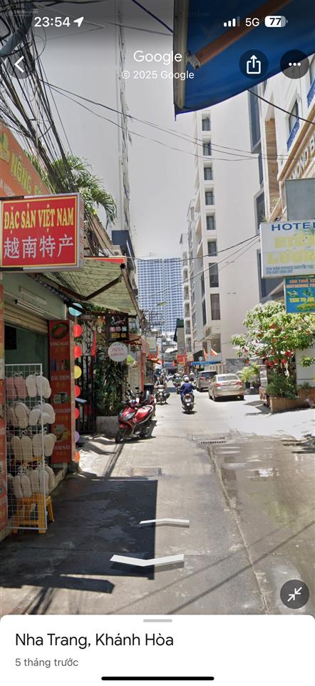 Bán đất hẻm ô tô đường hùng vương, nha trang, cách biển 300m 130m2 200tr/m2