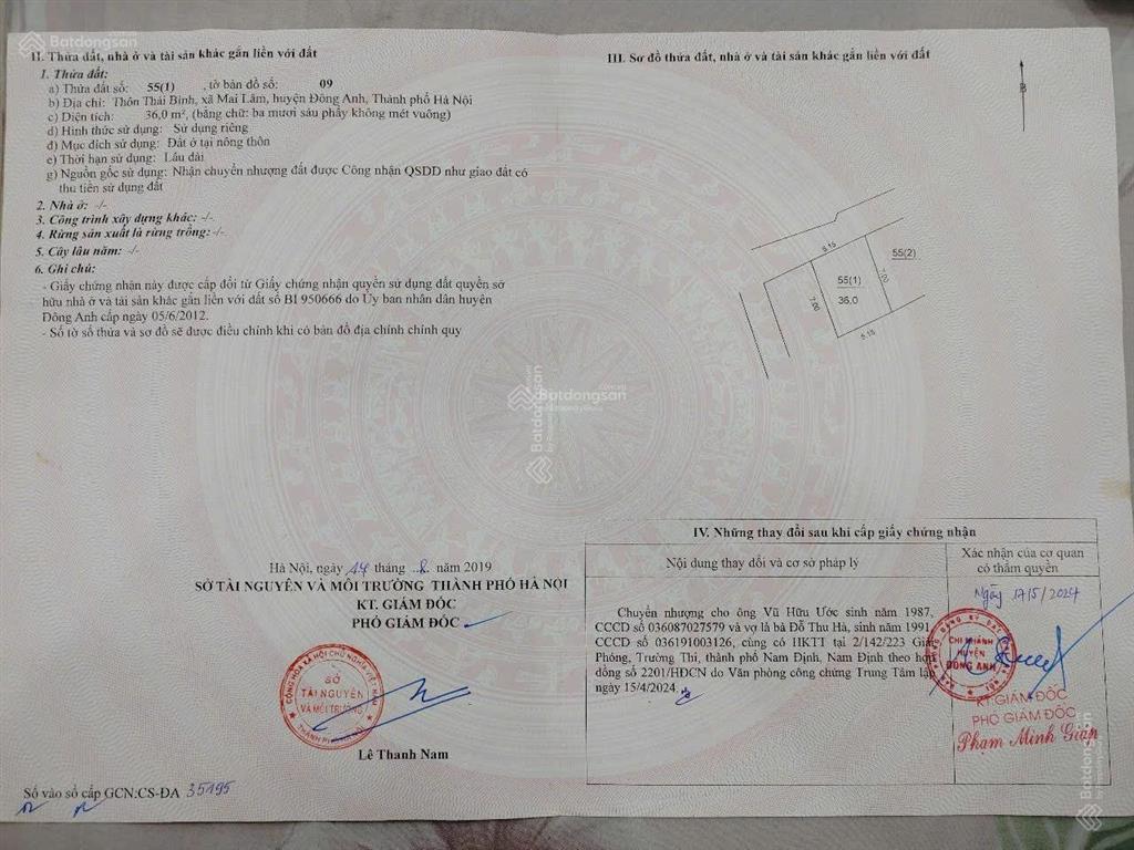 Bán nhà 36m2 mai lâm (gần cầu đông trù)