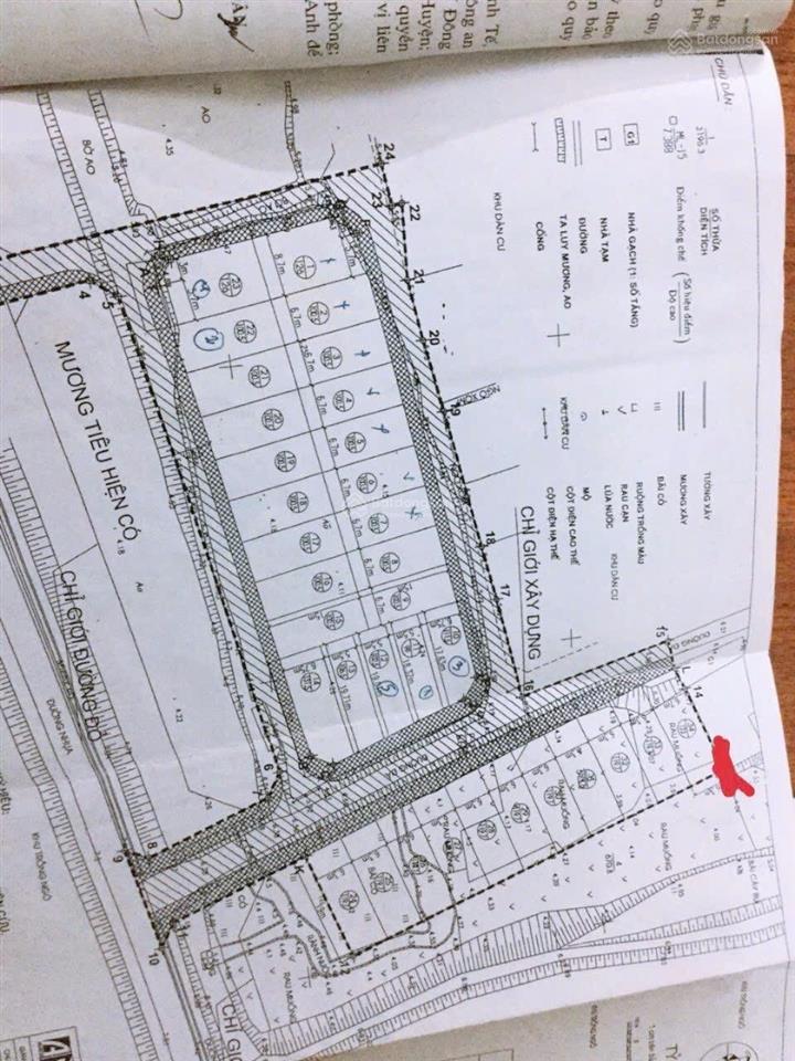 Bán đất vị trí khu phân lô 100.5m đẹp nhất khu lộc hà. thôn lộc hà  xã đông anh