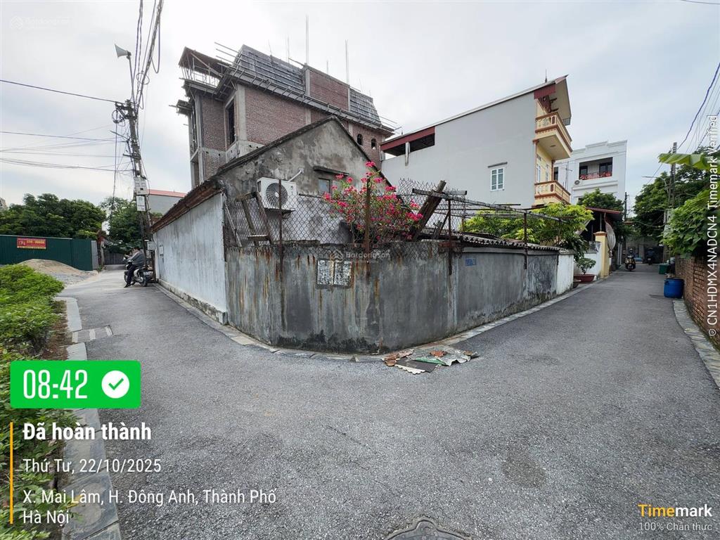 Bán gấp mảnh đất rất đẹp 2 mặt thoáng  tại lộc hà  xã đông anh (xã mai lâm cũ) dt 50.5m2