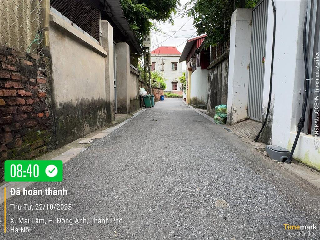 Bán gấp mảnh đất rất đẹp 2 mặt thoáng  tại lộc hà  xã đông anh (xã mai lâm cũ) dt 50.5m2