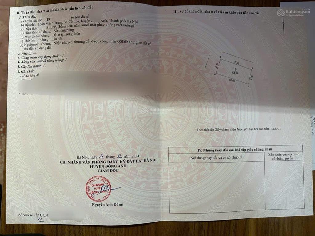 Hót. phải thật nhanh. bán đất tặng nhà vị trí đẹp 2 mặt thoáng đc mạch tràng  cổ loa