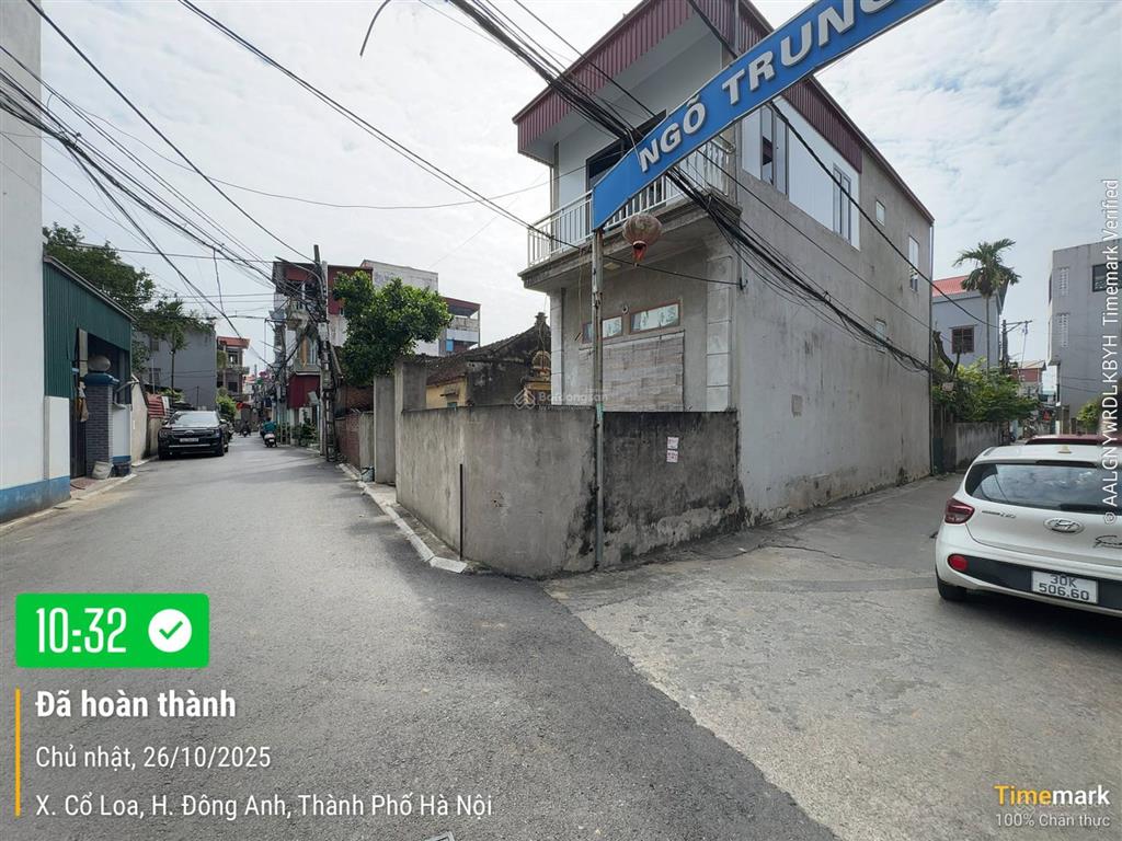 Hót. phải thật nhanh. bán đất tặng nhà vị trí đẹp 2 mặt thoáng đc mạch tràng  cổ loa